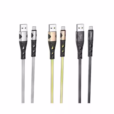 کابل تبدیل USB به MICROUSB  هوکو مدل U105 ANTI TWIST طول 1.2 متر