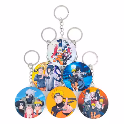 جاکلیدی خندالو مدل انیمه ناروتو کد 328A مجموعه 6 عددی