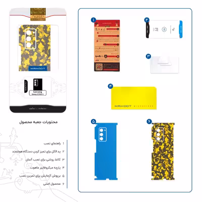 برچسب پوششی ماهوت مدل Yellow Infantry Army-FullSkin مناسب برای گوشی موبایل سامسونگ Galaxy Z FOLD 2