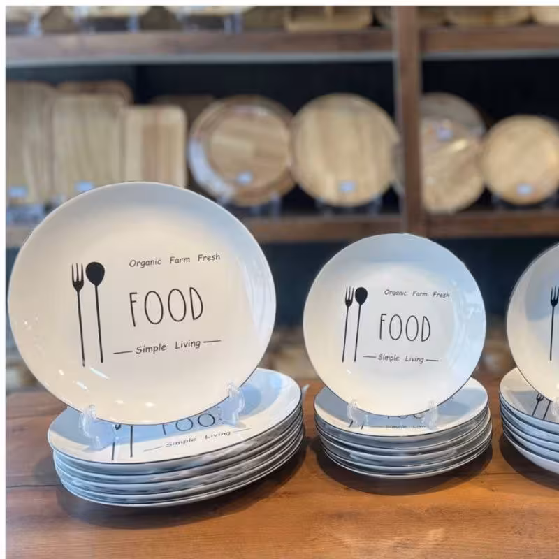 بشقاب غذا خوری قابل استفاده در ماشین ظرفشویی طرح کیچن