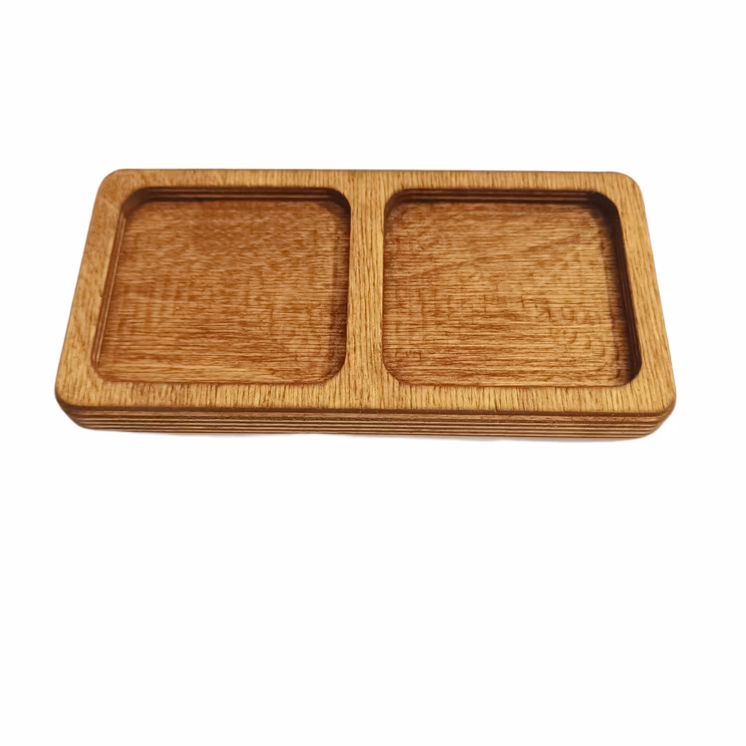 ظرف سرو چوبی  مدل دو خانه