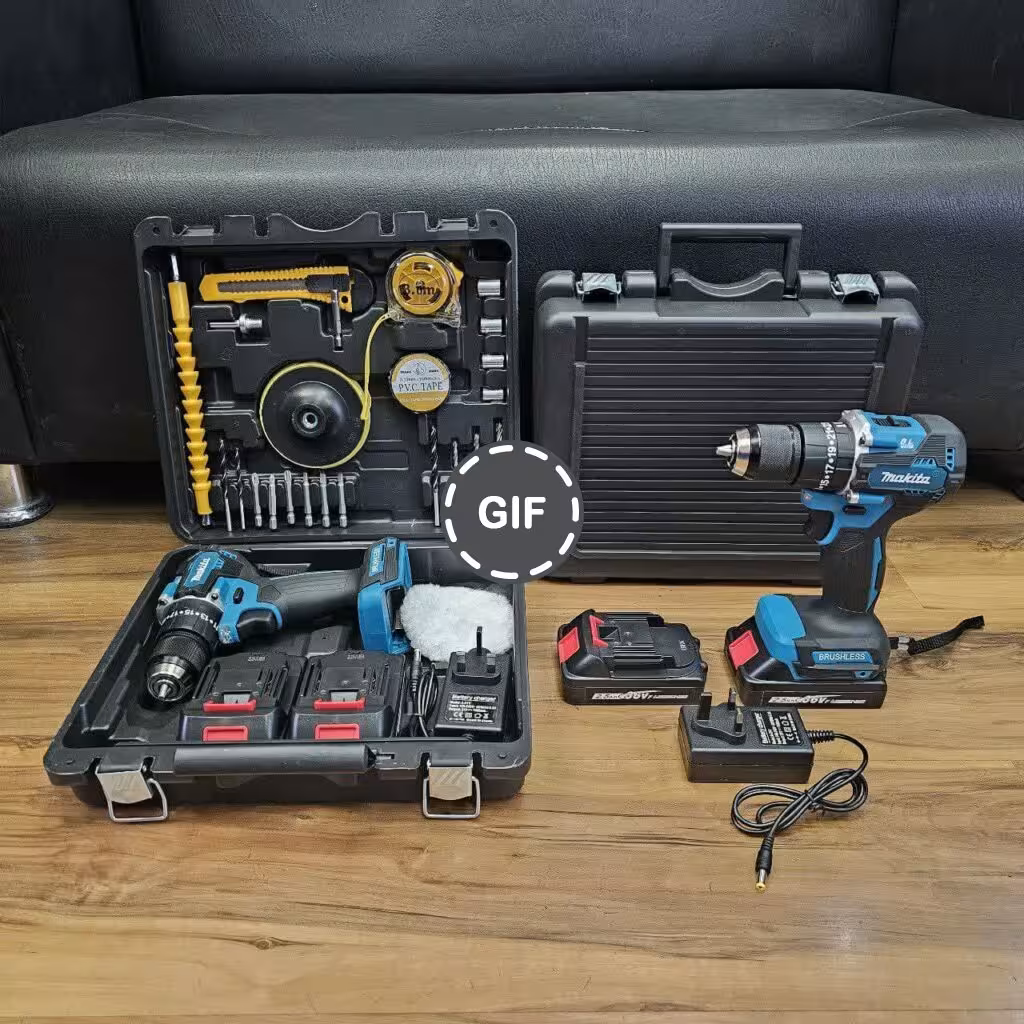 دریل شارژی چکشی 36 ولت براشلس طرح ماکیتا مدل BS3030