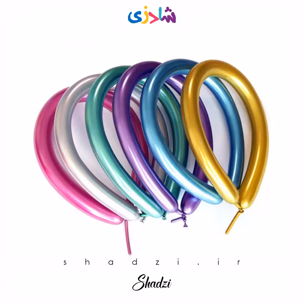 بادکنک ماری کروم بسته 10 عددی رنگ جور