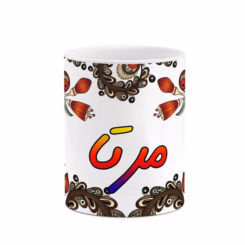 ماگ   اسم مرتا  سنتی گل و بته کد mgh47521