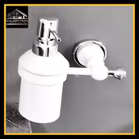 جا مایع دیواری سفید کروم کد51