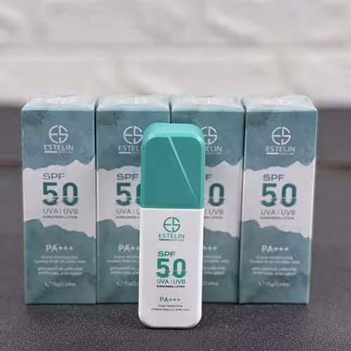 لوسیون ضدآفتاب استلین SPF50 مرطوب کننده و آبرسان