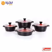سرویس قابلمه ورونا مشکی گرانیتی کاندید 8 پارچه