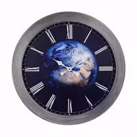 ساعت دیواری چوب و چرم آنتیک کد 714