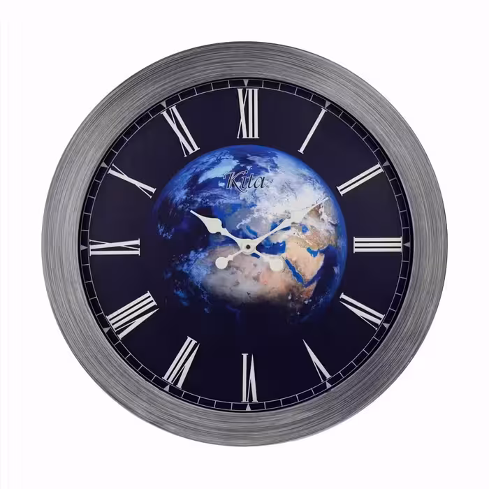 ساعت دیواری چوب و چرم آنتیک کد 714