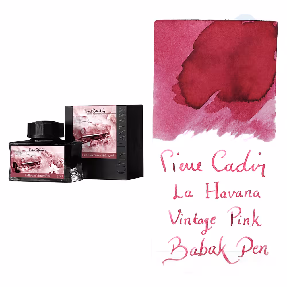 جوهر خودنویس پیرکاردین صورتی وینتیج لا هاوانا Pierre Cardin La Havana Vintage Pink