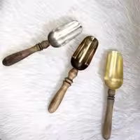 قاشق آجیل دسته چوبی