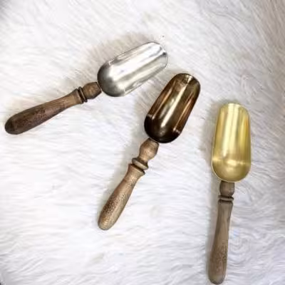 قاشق آجیل دسته چوبی