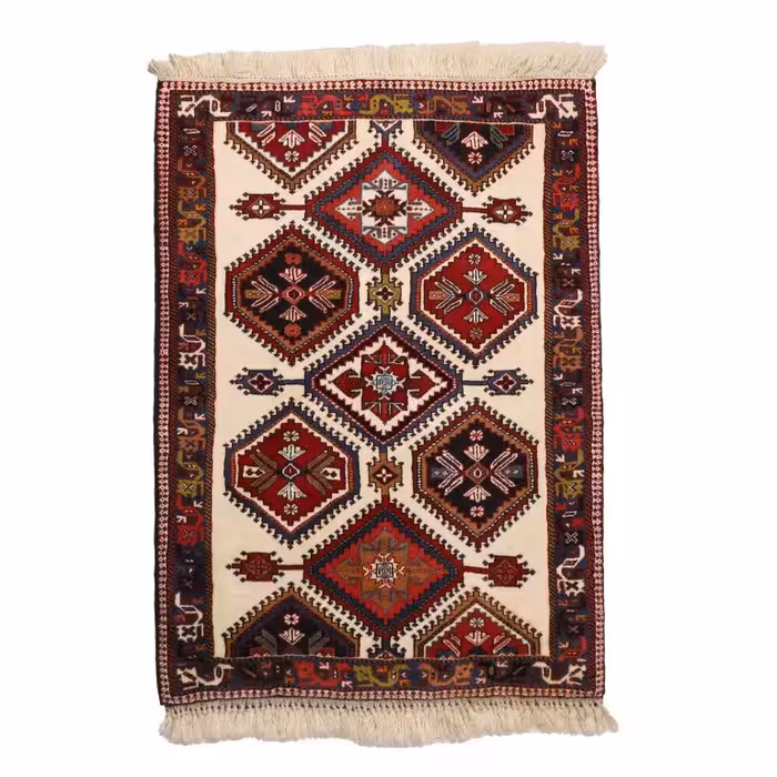 فرش دستباف یک و نیم متری مدل یلمه کد 4030371