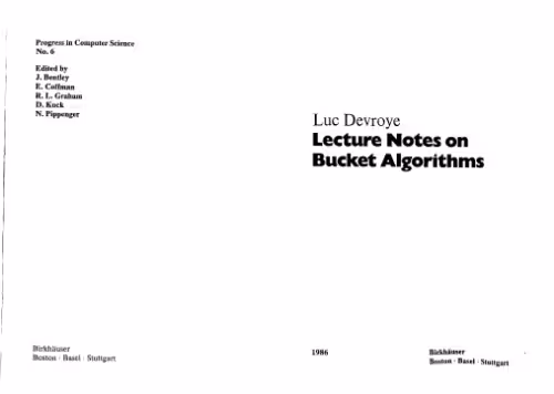 خرید و دانلود نسخه کامل کتاب Lecture Notes on Bucket Algorithms