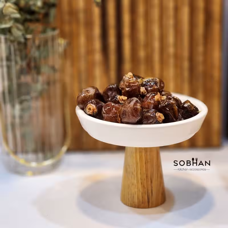 خرما خوری سرامیک پایه چوب