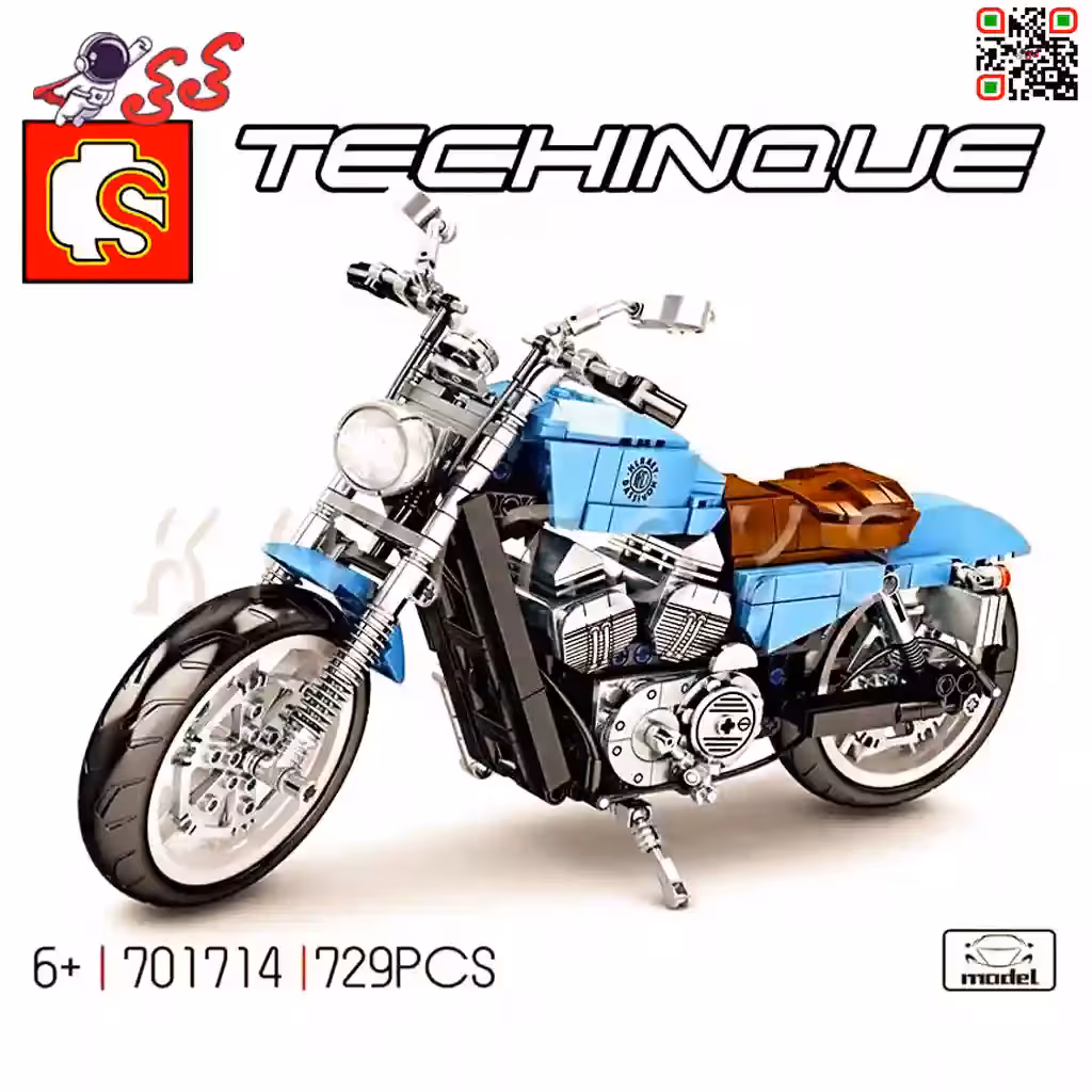 لگو موتور هارلی دیویدسون برند اس وای SEMBO BLOCK 701714
