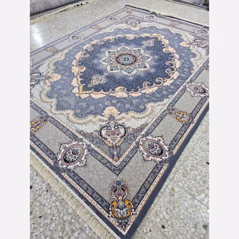 فرش ماشینی کاشان 700شانه 12متری طرح رعنا دلفینی(باارسال رایگان)