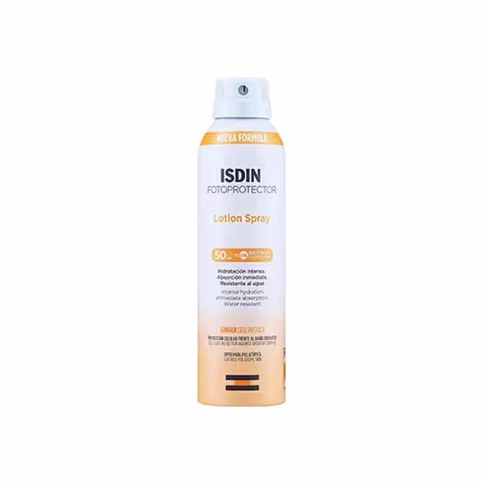 اسپری ضد آفتاب صورت و بدن مدل lotion spray ایزدین 250 میلی لیتر