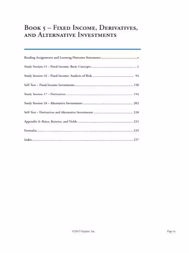 خرید و دانلود نسخه کامل کتاب CFA Level 1 Book 5: Fixed Income, Derivatives, and Alternative Investments 2016