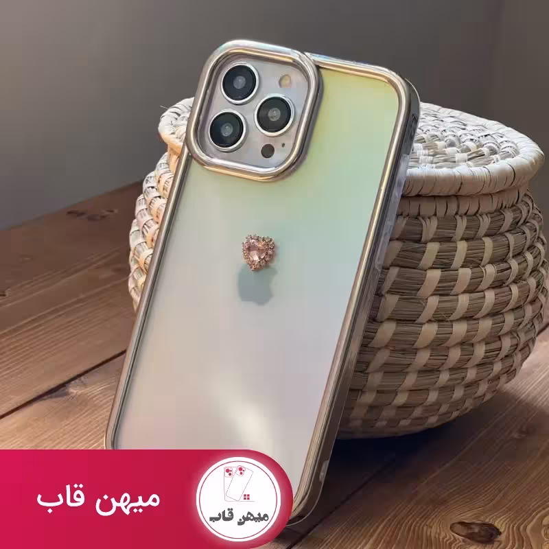 قاب موبایل آیفون کویین نگین دار هفت رنگ - کد (98049)