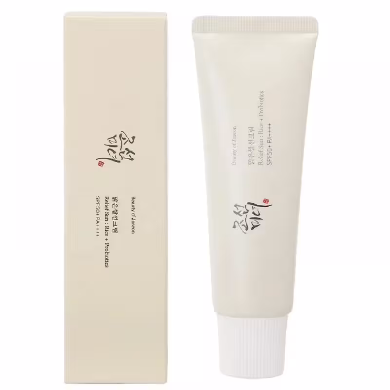 ضد آفتاب بدون رنگ SPF50 مدل Relief Sun Rice   Probiotics SPF50  PA  جوسان بیوتی آف 50 میل