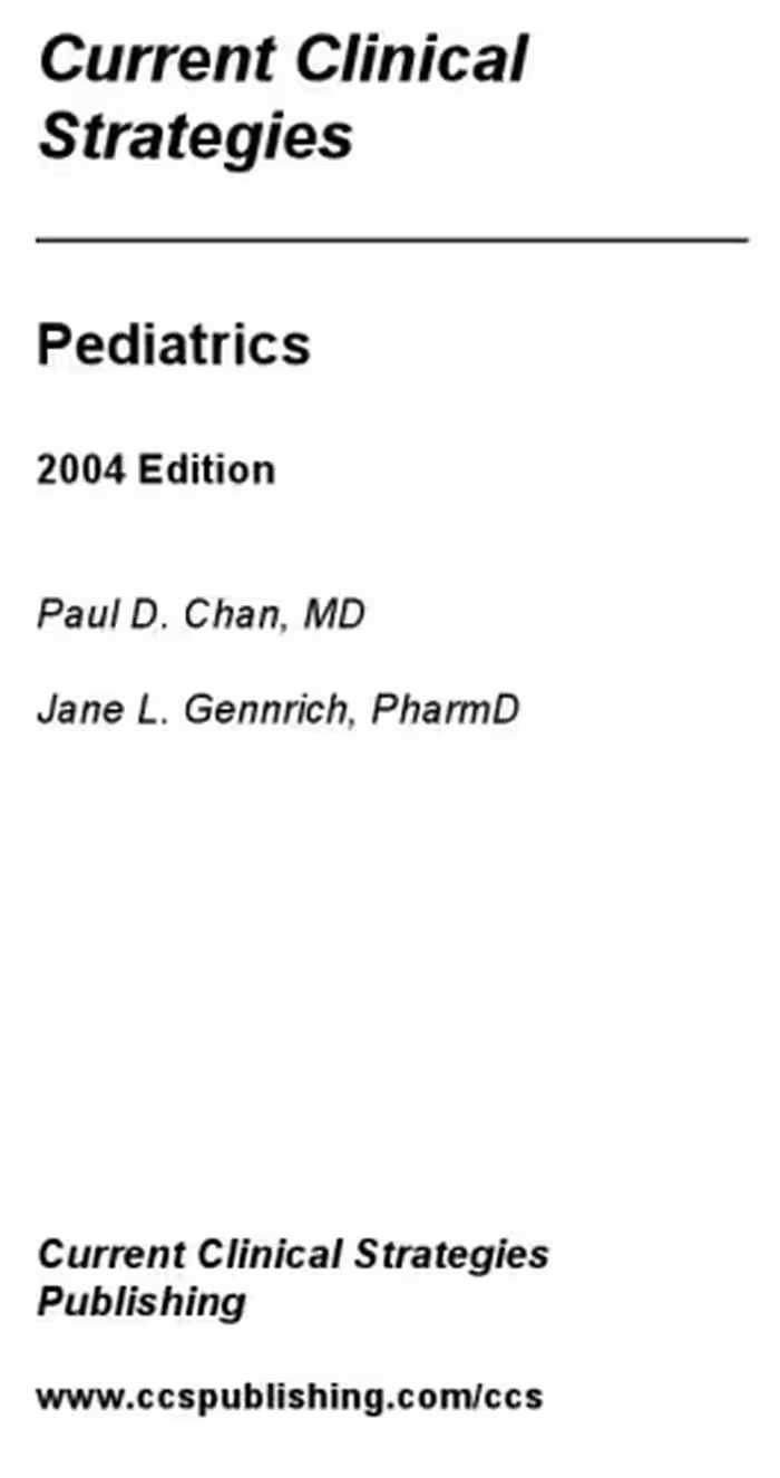 خرید و دانلود نسخه کامل کتاب Pediatrics, 2004 Edition