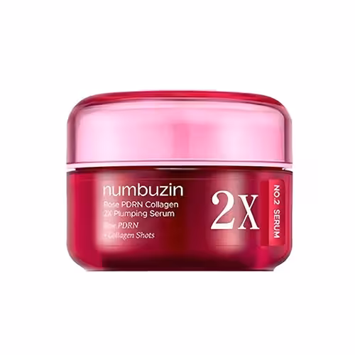 سرم PDRN رز کلاژن 2X شماره 2 نامبوزین Numbuzin No.2 Rose PDRN Collagen 2X Plumping Serum حجم دهنده و جوانساز پوست حجم 30 میل