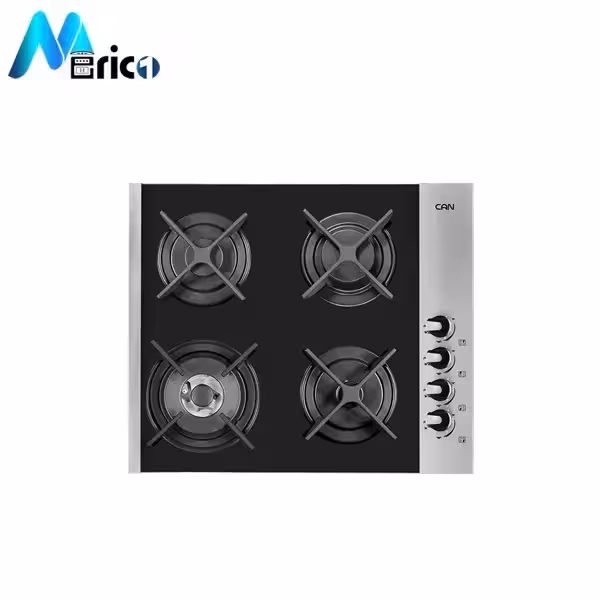 گاز رومیزی کن کد 422M چهار شعله شیشه مشکی