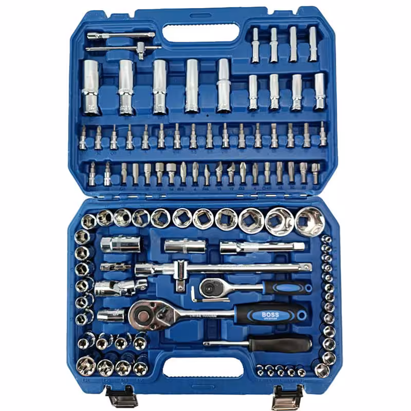 آچار بکس صنعتی باس مدل BS-108PCS مجموعه 108 عددی | کالا مکس