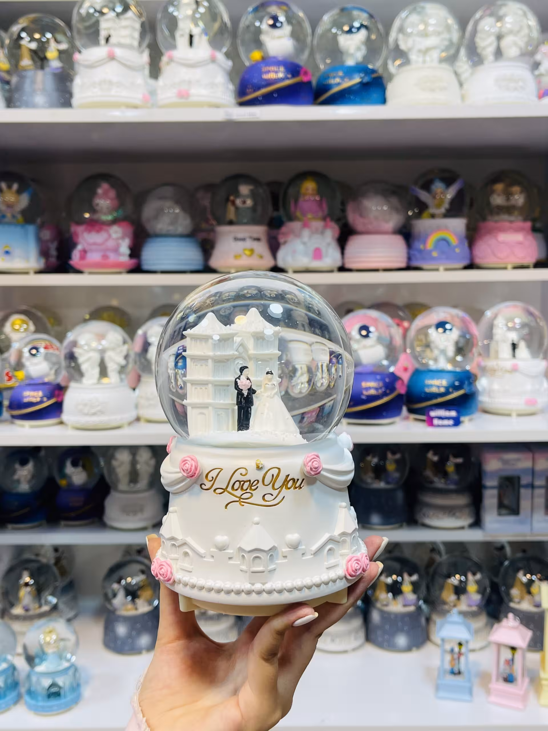 گوی موزیکال عروس داماد B، سایز بزرگ پمپی چرخشی