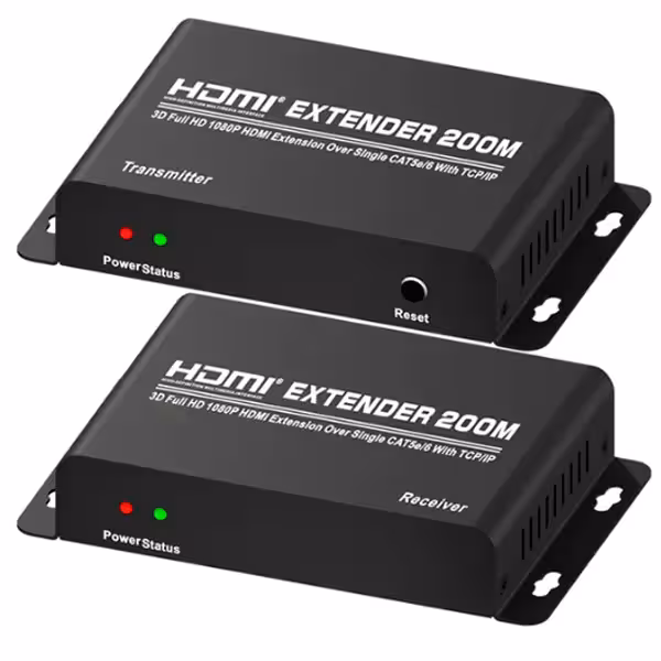 توسعه دهنده HDMI TCP/IP روی کابل شبکه 200 متر تی سی تراست مدل TC-HEX-200RP
