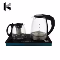 چای ساز ام آر اس مدل MRS-18010، با قوری پیرکس، مناسب برای دم کردن چای