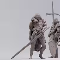 مدل سه بعدی فیگور شوالیه (STL)