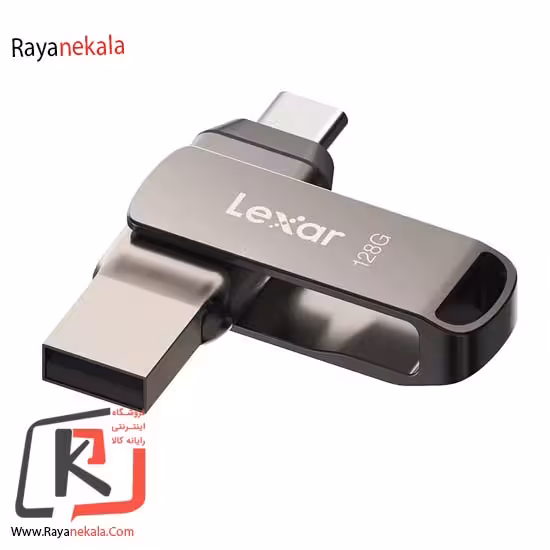 فلش مموری لکسار مدل JumpDrive® Dual Drive D400 USB 3.1 Type-C ظرفیت 64 گیگابایت