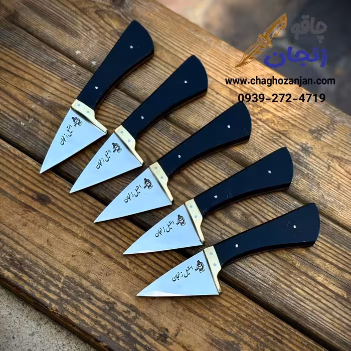 تیزی نوک کلاغی استیل باریند برنجی دسته فیبر با غلاف