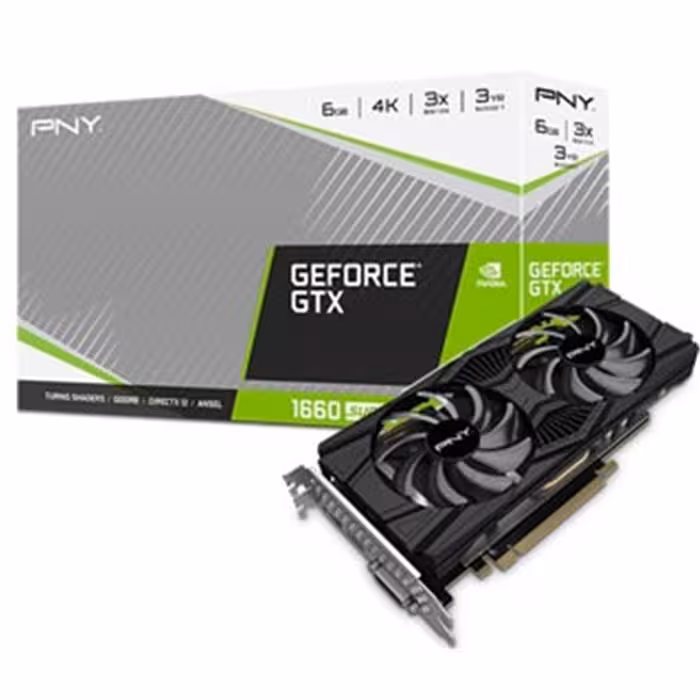 کارت گرافیک پی ان وای مدل GeForce&#174; GTX 1660 SUPER™ Dual Fan با حافظه 6 گیگابایت