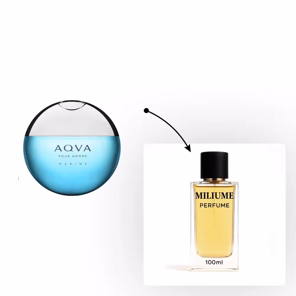 اسانس عطر Bvlgari Aqva Pour Homme Marine برند RenneTouch - کد 1596 - بولگاری آکوا پور هوم مارین 100ML - میلیوم پرفیوم