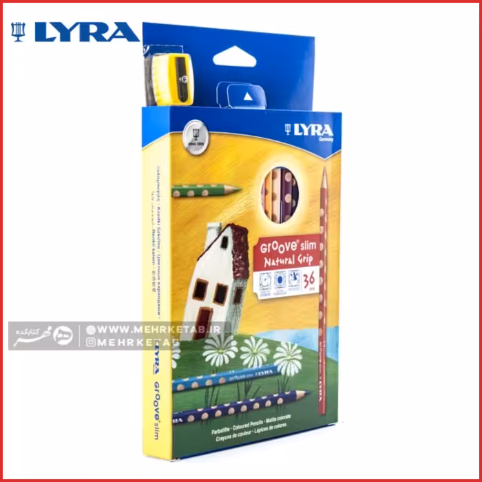 مدادرنگی گروو اسلیم 36 رنگ لیرا LYRA Groove Slim Pencils-36