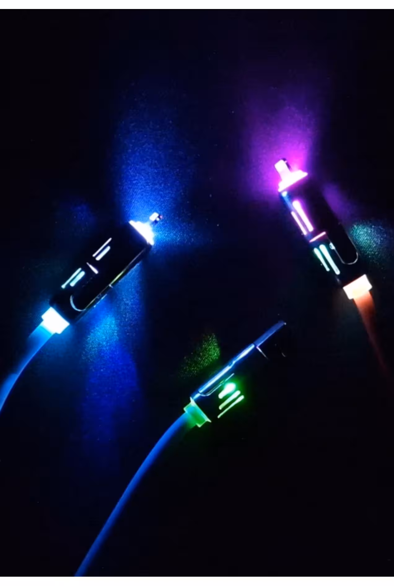 کابل شارژ 4 کاره گیمینگ سوپرفست شارژ 🔋 طوسی رنگ