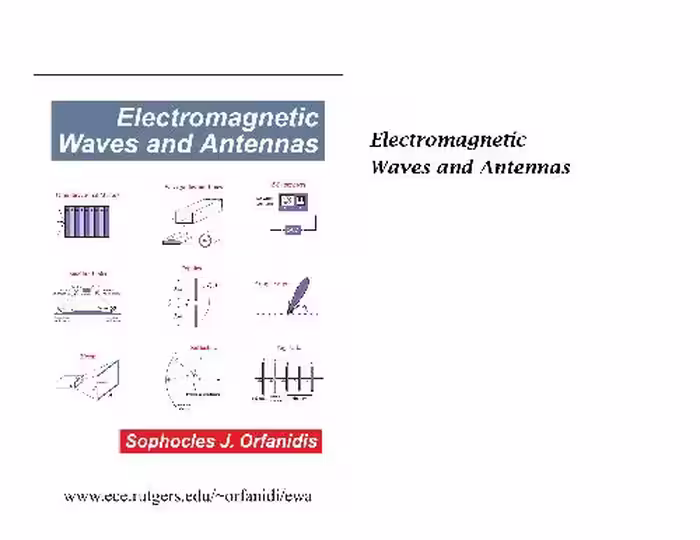 خرید و دانلود نسخه کامل کتاب Electromagnetic Waves and Antennas