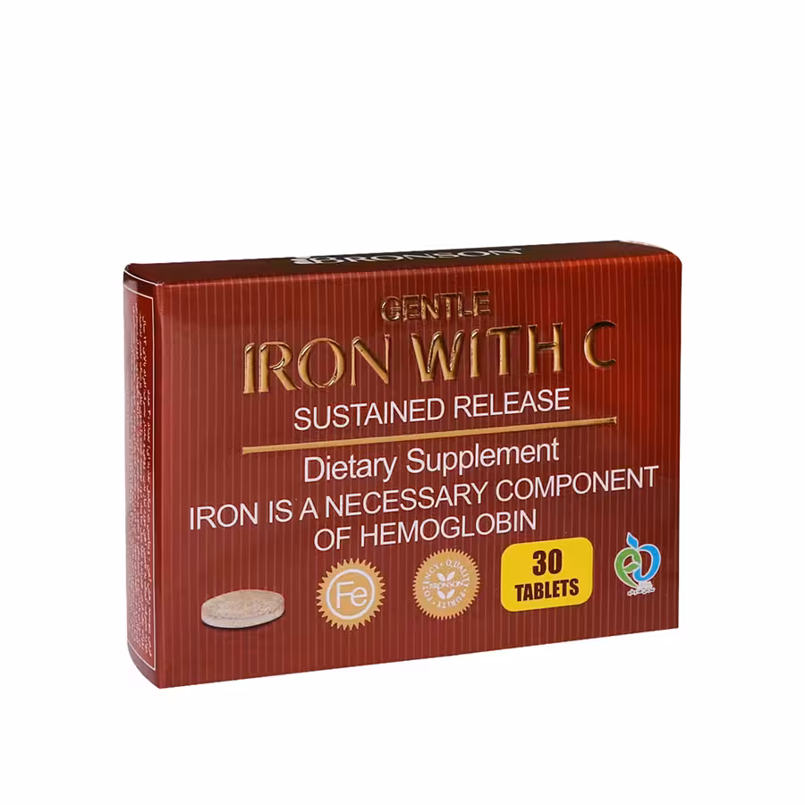 قرص آهن با ویتامین C برونسون 30 عدد