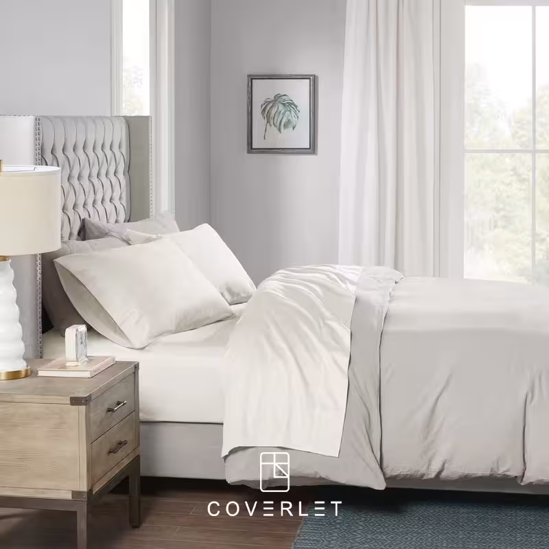 روتختی طوسی سفید ساده کاوری