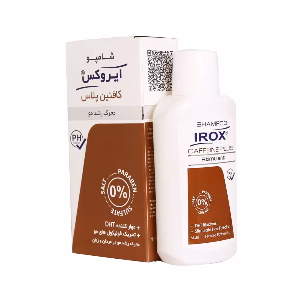 شامپو کافئین پلاس ایروکس مناسب موهای دارای ریزش