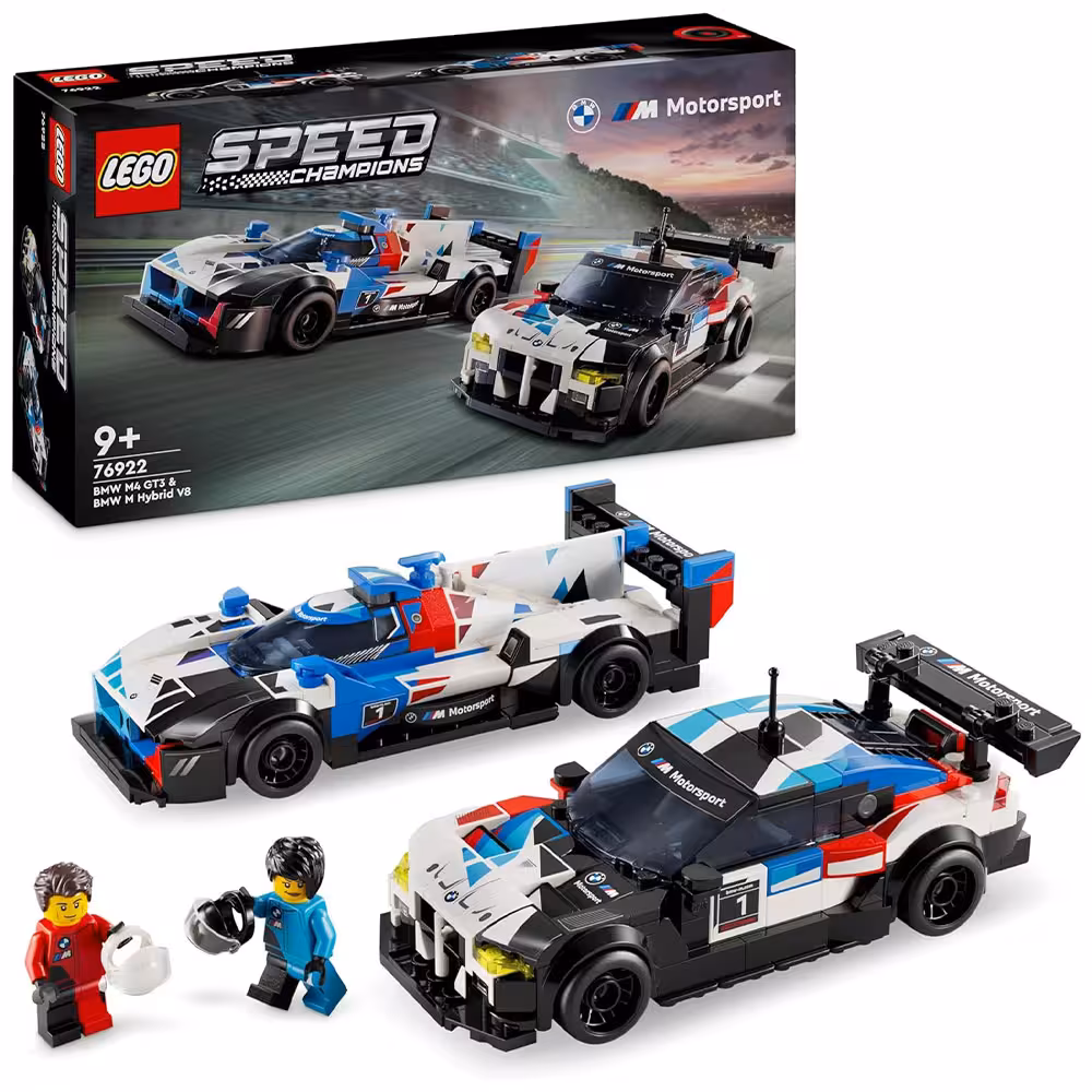لگو اسپید مدل 76922 ماشین‌های مسابقه بی‌ ام‌ و M4 GT3 و M Hybrid V8