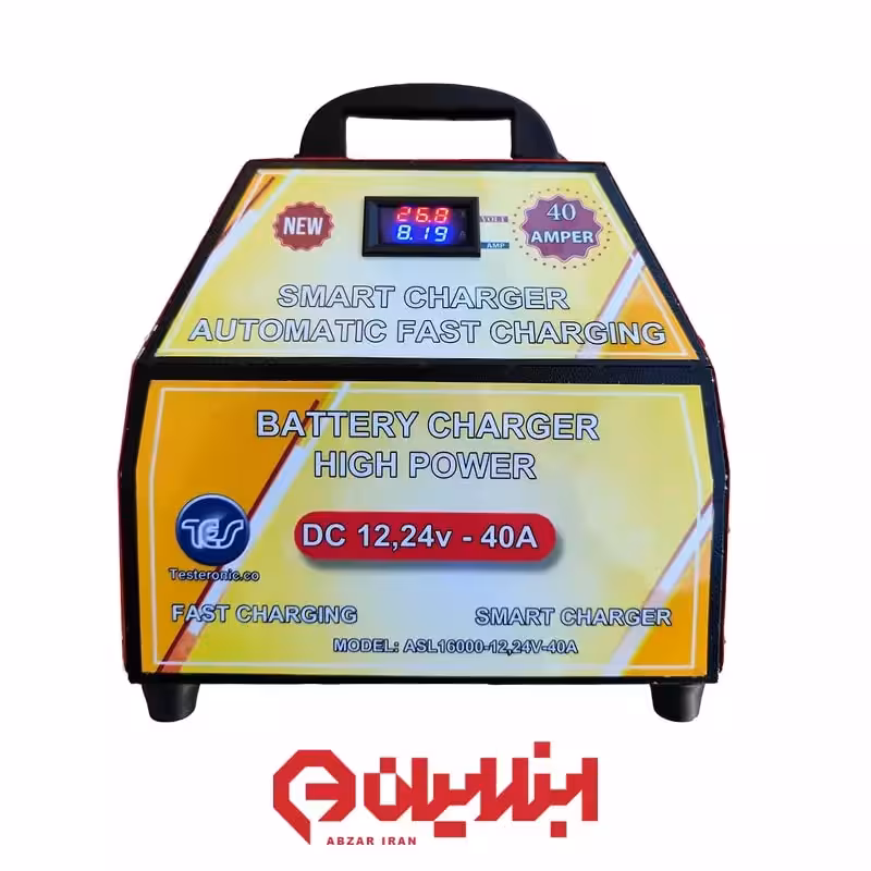 شارژر اتوماتیک باتری خودرو مدل TES-16000-40A-12/24v