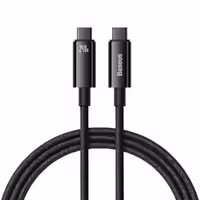 کابل شارژ USB-C به USB-C بیسوس مدل Tungsten Gold CAWJ040201 طول 3 متر توان 240 وات