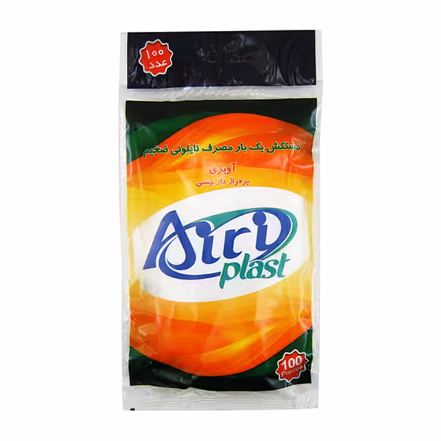 دستکش یکبار مصرف آیری پلاست مدل تقویمی ضخیم 100 عددی