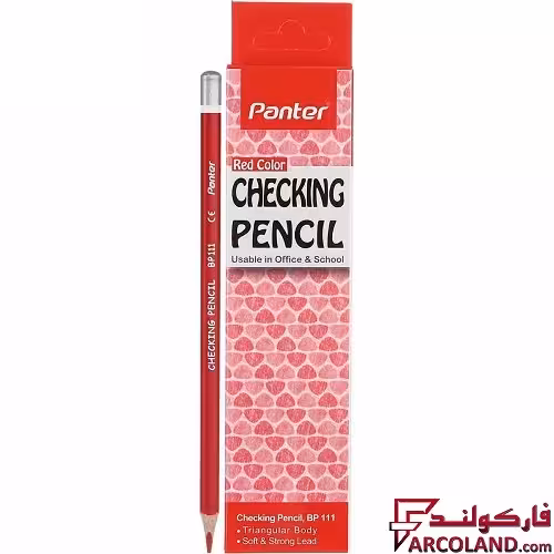 مداد قرمز پنتر مدل BP111 سری Checking بسته 12 عددی