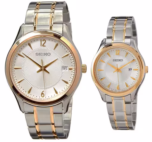 ساعت مچی ست مردانه و زنانه سیکو seiko اورجینال مدل SUR468P1-SUR474P1