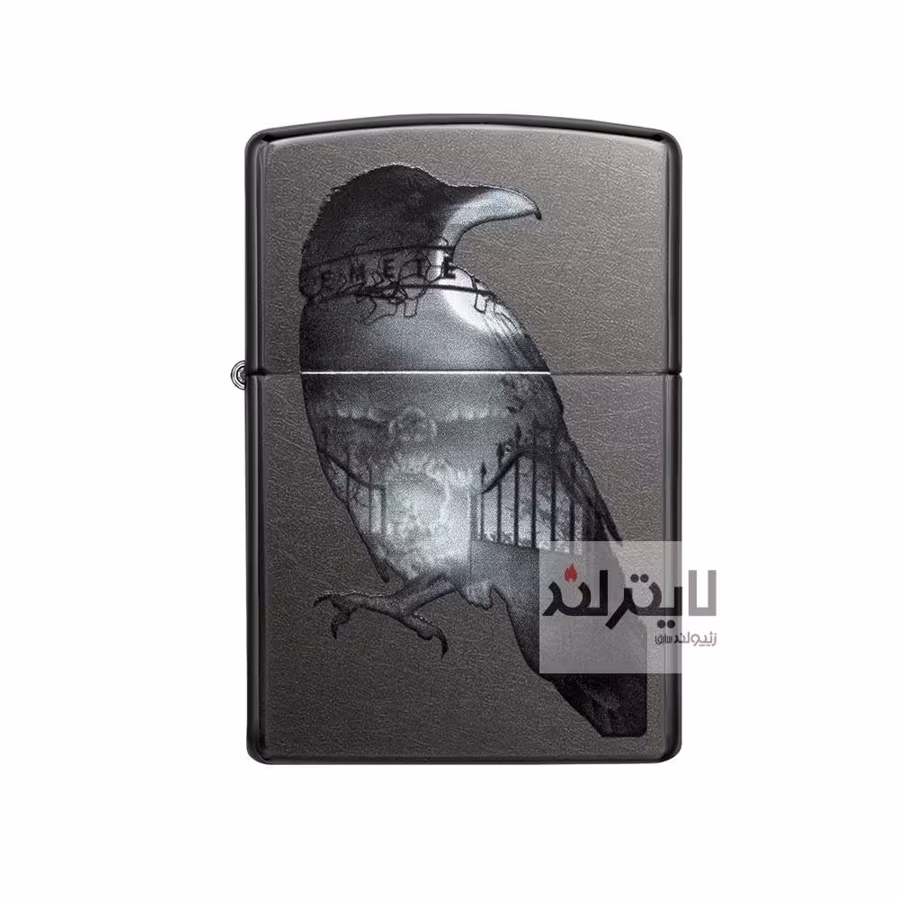 فندک زیپو مدل Double Exposed Raven کد 29407